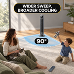 Tower Fan With Remote – 90° Oscillation, 36″ & 42″ - 6