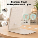 Portable LED Makeup Mirror – Rechargeable, Adjustable Brightness, Compact & Travel-Friendly - 6