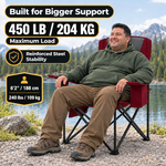 Heavy Duty Camping Chair with Cooler Storage – Single or Twin Pack - 6
