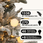 PRE LIT CHRISTMAS TREE – COLOR CHANGING LED LIGHTS WITH REMOTE CONTROL - 6