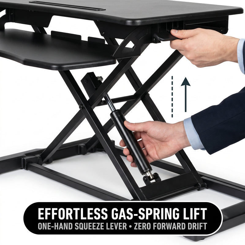 Standing Desk Converter – Adjustable Sit-to-Stand Desk Riser - 6