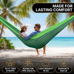 Portable Camping Hammock with Tree Straps – Lightweight Nylon Travel Hammock - 6