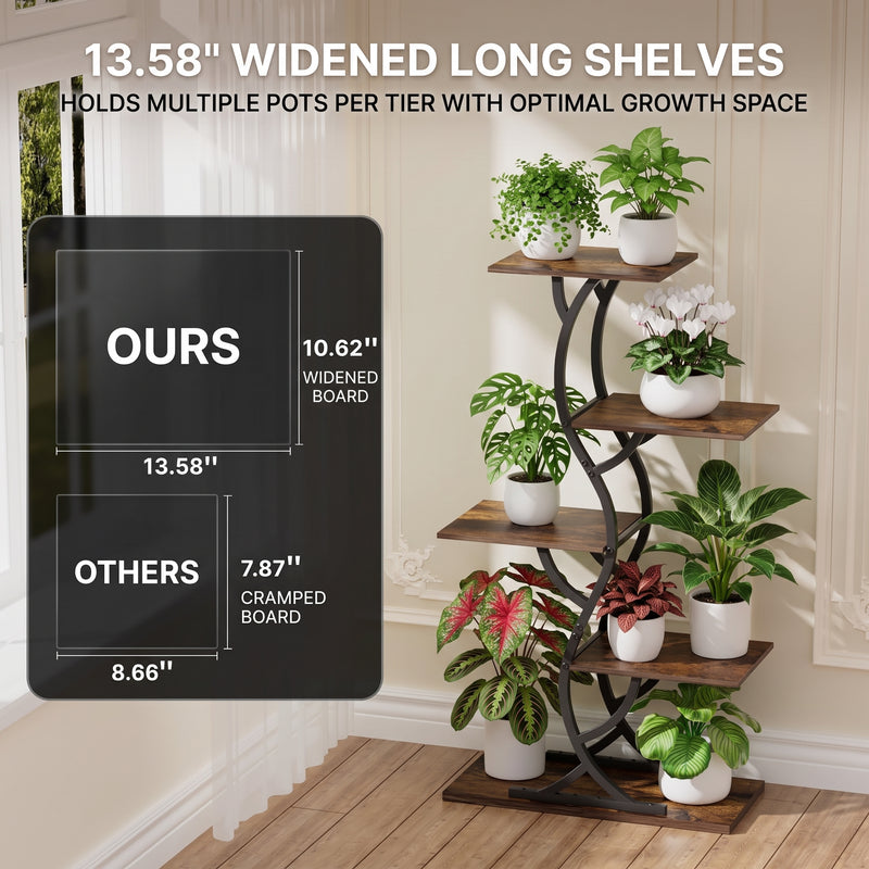 PLANT STAND WITH GROW LIGHTS – MULTI-TIER INDOOR SHELF - 6