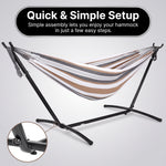 Double Hammock with Steel Stand – Indoor & Outdoor Comfort - 6
