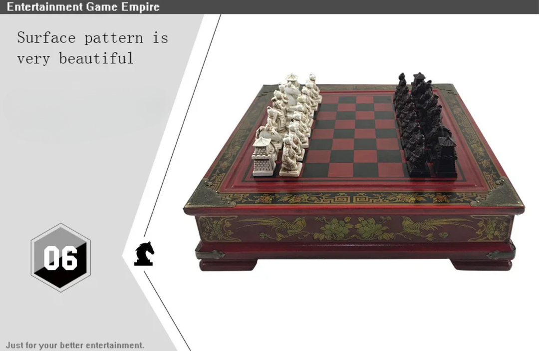 High end metal chess pieces, 38cm/15 inches, ebony wooden chessboard, providing foldable classic games for chess enthusiasts