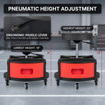 360° Swivel Pneumatic Mechanic Stool — 300–330 lbs Capacity, Padded Seat | Trufairs - 6