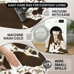 Faux Cowhide Rug – Animal Print Area Rug for Living Room, Bedroom & Office - 6