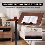 Adjustable Overbed Table With Wheels for Bed & Laptop - 6