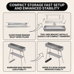 PORTABLE CHARCOAL HIBACHI GRILL – COMMERCIAL-QUALITY FOLDABLE BBQ GRILL FOR CAMPING, BACKYARD & OUTDOOR COOKING - 6