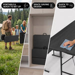 6 FT Folding Picnic Table with Benches - 6