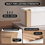 BENCH WITH STORAGE – FOLDING OTTOMAN WITH PADDED SEAT - 6