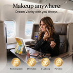 Portable LED Makeup Mirror – Rechargeable, Adjustable Brightness, Compact & Travel-Friendly - 6