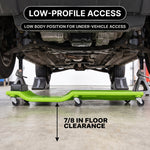 Low Profile Rolling Garage Creeper - Mechanic Creeper with Padded Headrest & Tool Trays, Under Car Roller for Automotive Repair, Rolling Car Creeper - 6