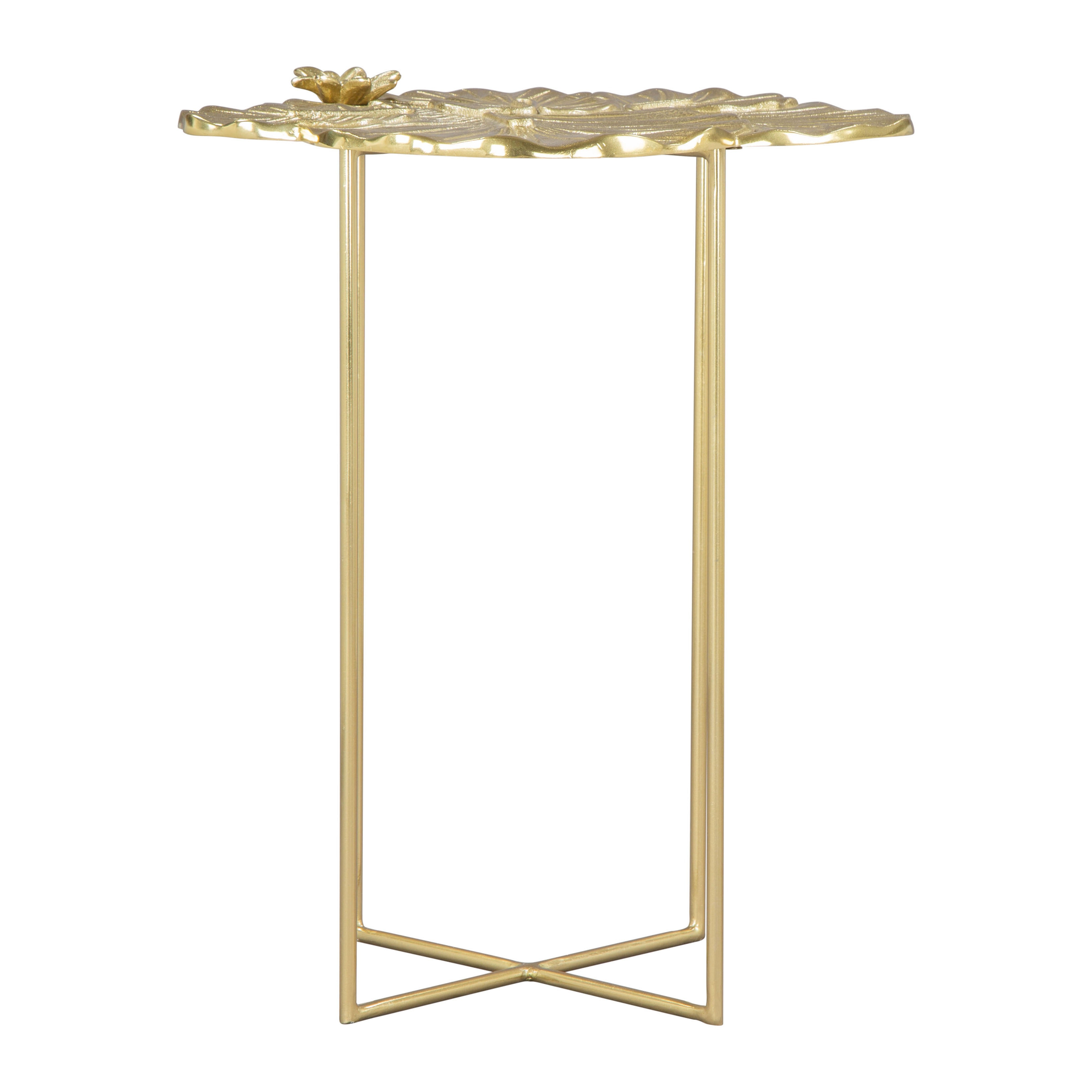 Lotus Side Table Gold