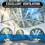 8-10 Person Instant Cabin Camping Tent with Room Divider & Rainfly - 6