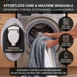 Heated Throw Blanket – Flannel & Sherpa, 6 Heat Levels - 6
