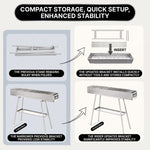 PORTABLE CHARCOAL HIBACHI GRILL – COMMERCIAL-QUALITY FOLDABLE BBQ GRILL FOR CAMPING, BACKYARD & OUTDOOR COOKING - 6