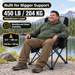 Heavy Duty Camping Chair with Cooler Storage – Single or Twin Pack - 6