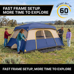 8–10 Person Instant Cabin Camping Tent with Room Divider - 6