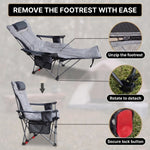 Premium Reclining Outdoor Camping Chair – Adjustable Comfort Seat - 6