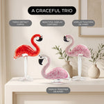 Glass Flamingo Figurine – Hand-Blown Art Glass Decor - 6