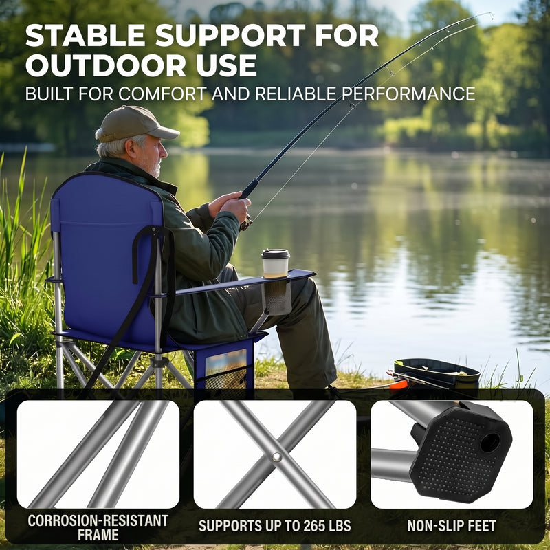 CAMPING CHAIRS – 2-PACK FOLDING CHAIRS WITH COOLER BAG - 6