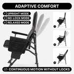 Heated Camping Chair for Adult Outdoor Activities - Portable Folding Heated Chair with 3 Adjustable Heat Levels, Heating Backrest Cushion Support 264LBS for Patio Camping (Battery Not Included) - 6