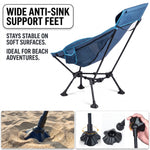 Ultra-Compact High Back Folding Camping Chair with Pillow – Lightweight & Portable - 6