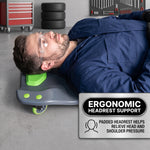 Low Profile Rolling Garage Creeper - Mechanic Creeper with Padded Headrest & Tool Trays, Under Car Roller for Automotive Repair, Rolling Car Creeper - 6