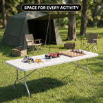 8 ft Heavy Duty Folding Table - 6