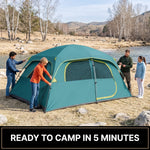 5–8 PERSON FAMILY DOME CAMPING TENT – WATERPROOF OUTDOOR TENT WITH RAINFLY & CARRY BAG - 6