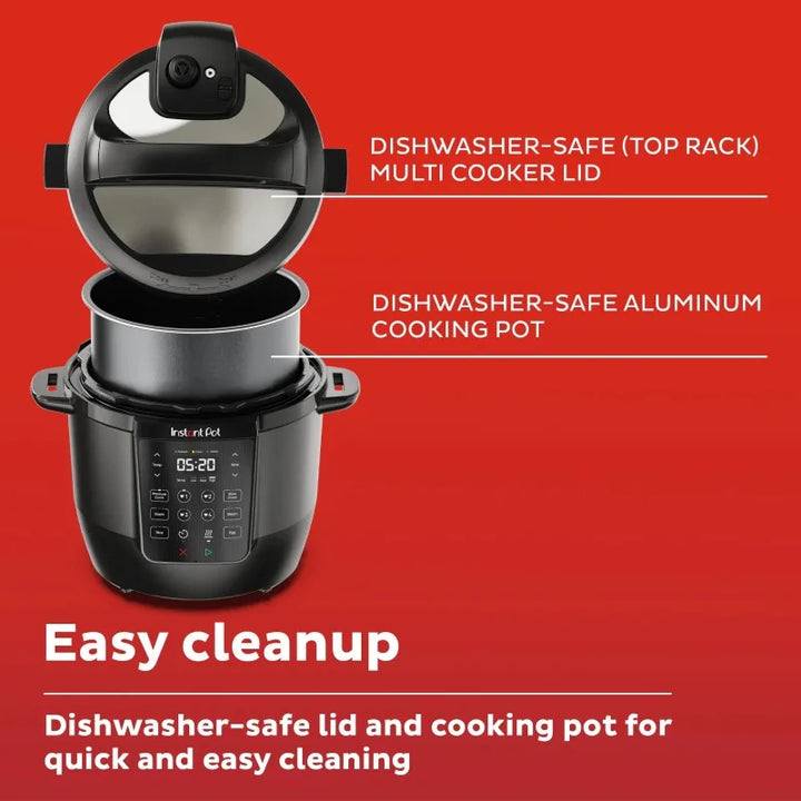 Duo 7-in-1 Mini Electric Pressure Cooker, Slow Rice Cooker, Steamer, Sauté, Yogurt Maker, Warmer & Sterilizer