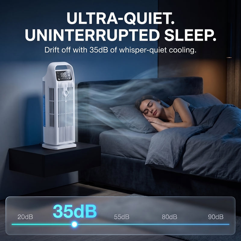 3-in-1 Evaporative Air Cooler Tower Fan with Remote Control - 6