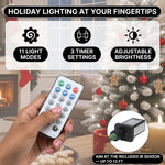 PRE LIT CHRISTMAS TREE – COLOR CHANGING LED LIGHTS WITH REMOTE CONTROL - 6