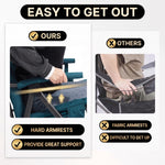 Oversized Folding Rocking Camping Chair with Padded Comfort & Portable Design - 6