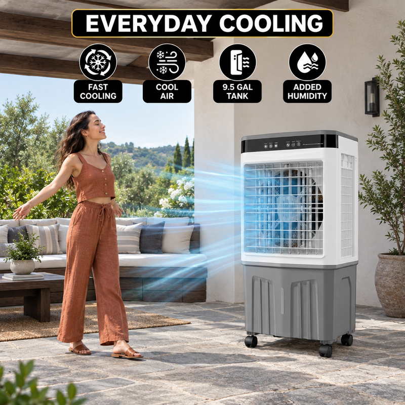 3-in-1 Evaporative Air Cooler Tower Fan with Remote Control - 6