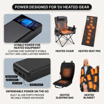 15,000–20,000MAH 5V/2A USB BATTERY PACK – RECHARGEABLE POWER BANK FOR HEATED CAMPING CHAIRS & BLANKETS - 6