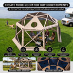15x15 Pop-Up Gazebo Screen Tent – Large Outdoor Screen House with Mesh Walls & Carry Bag - 6