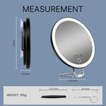 Lighted Magnifying Makeup Mirror – Rechargeable LED - 6