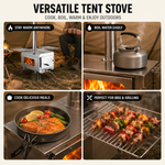 PORTABLE WOOD STOVE FOR CAMPING, TENT STOVE - 6