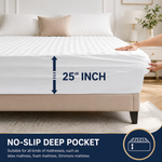 Waterproof Mattress & Pillow Protector – Breathable Quilted Mattress Cover with Deep Pocket - 6
