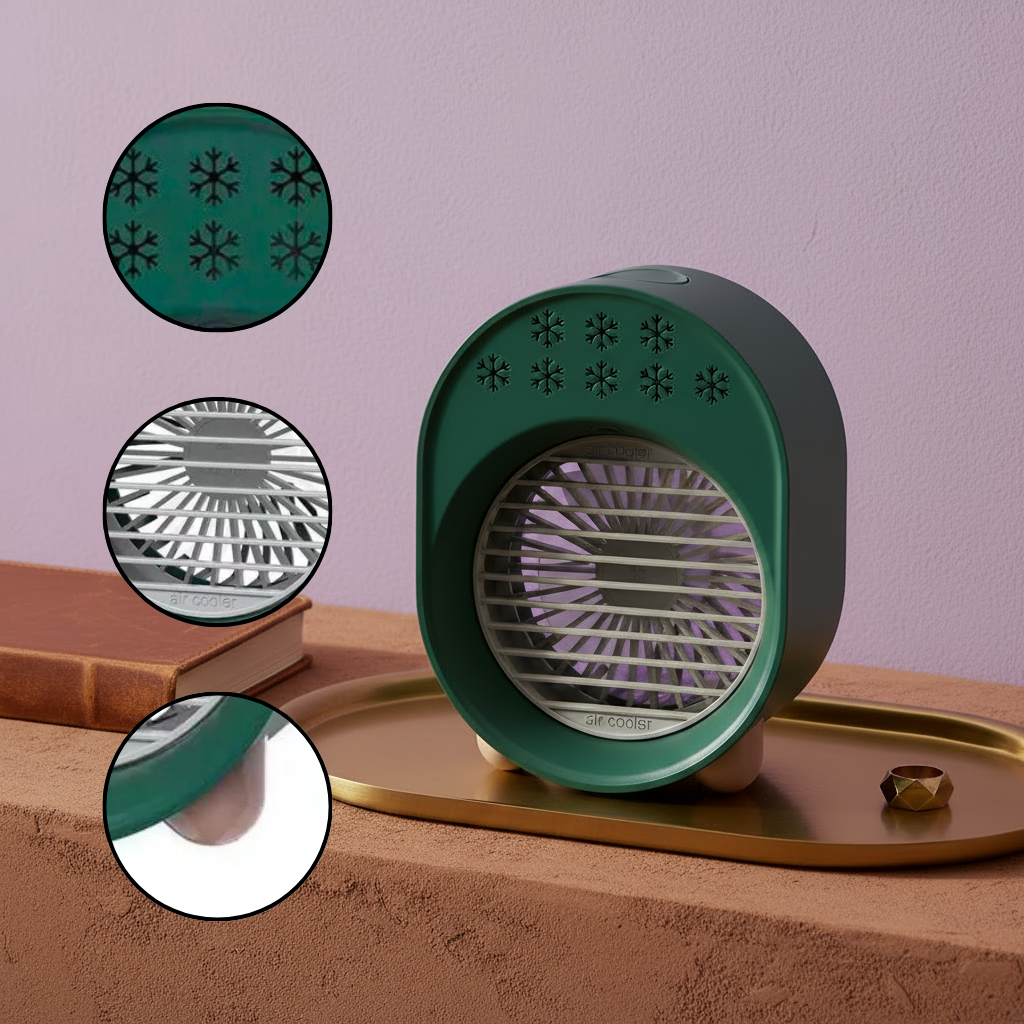 1pc Air Fan Air Cooler Water Cooled Fan, Mini Small Fan USB Fan Spray Humidifier Portable Desktop Fan