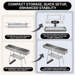 PORTABLE CHARCOAL HIBACHI GRILL – COMMERCIAL-QUALITY FOLDABLE BBQ GRILL FOR CAMPING, BACKYARD & OUTDOOR COOKING - 6