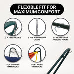 Adjustable 9-14FT Heavy-Duty Hammock Stand – 550-660LBS Outdoor/Indoor Steel Frame - 6