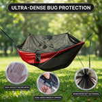 Over 600lbs Hammock, 1-2 person, Nylon with Mosquito Net - 6
