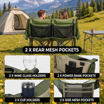 Heated Camping Chair – Single Chair & Double Loveseat Options - 6