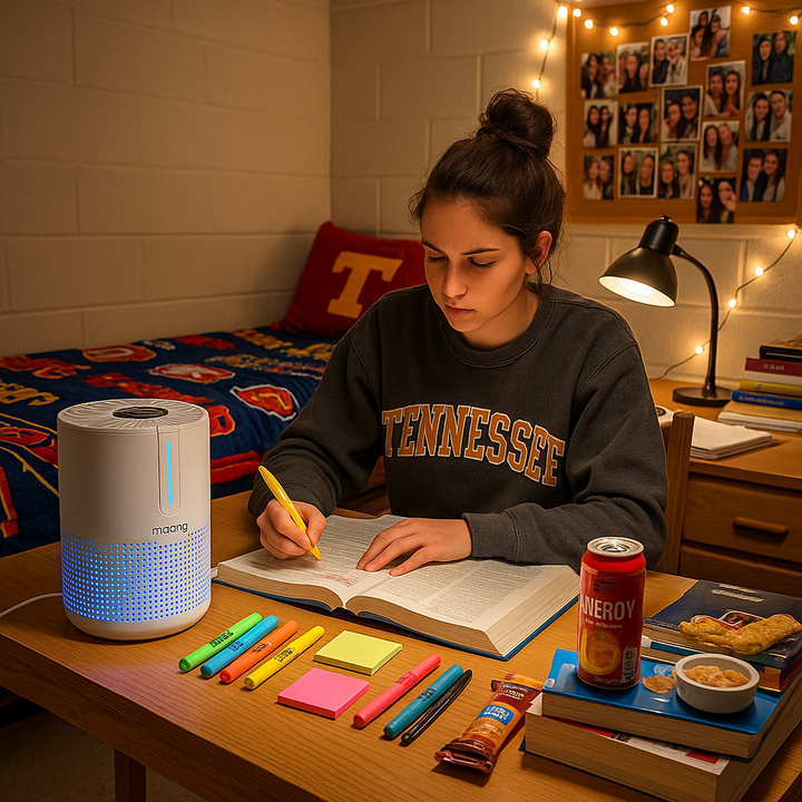 Ultra-Compact HEPA H13 Desktop Air Purification System - Travel Size