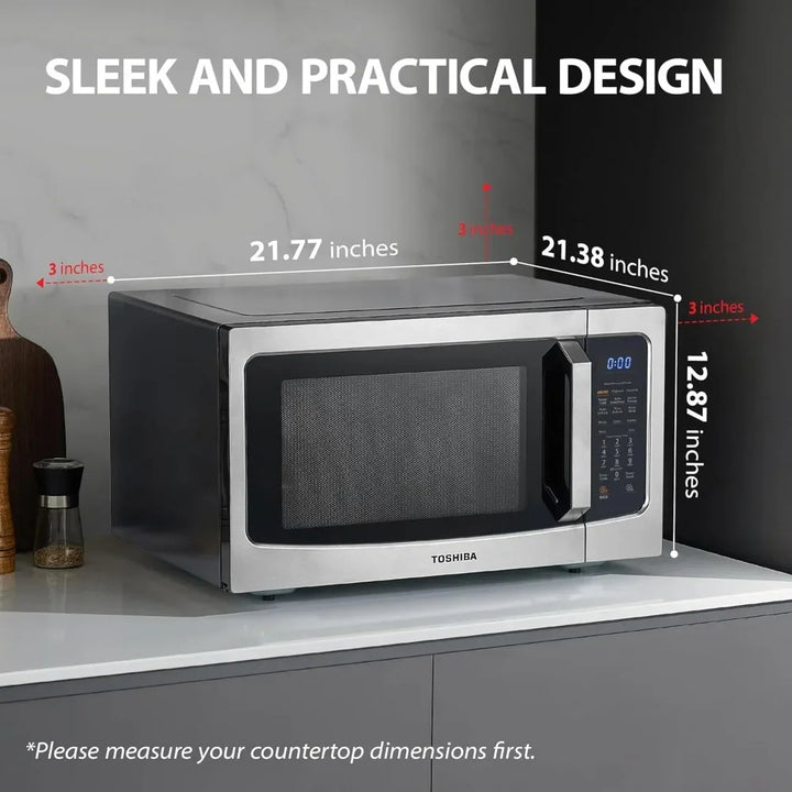 4-in-1 ML-EC42P(SS) Countertop Microwave Oven, Smart Sensor, Convection, Air Fryer Combo, Mute Function, Position Memory