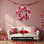 VALENTINE WREATHS FOR FRONT DOOR – HEART & BERRY FLORAL WREATH FOR VALENTINE’S DAY DÉCOR - 6