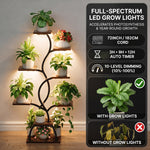 PLANT STAND WITH GROW LIGHTS – MULTI-TIER INDOOR SHELF - 6